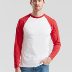 Long Sleeve Baseball T-Shirt by Fruit of the Loom